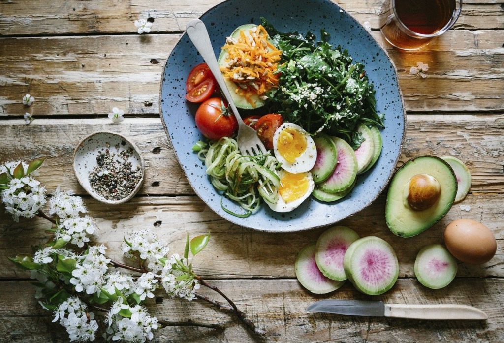 flat lay, food, salad