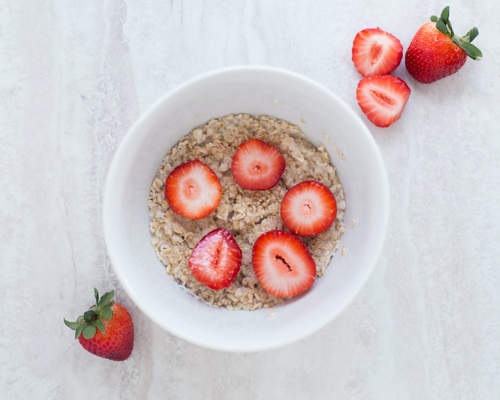 strawberries fresh strawberry oatmeal