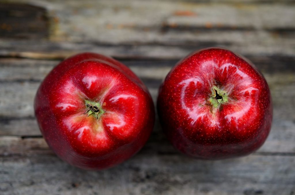 apple, fruit, red