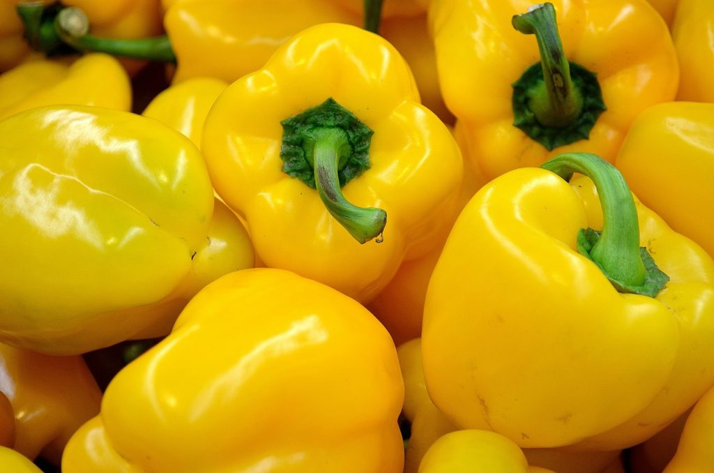 pepper, yellow, food