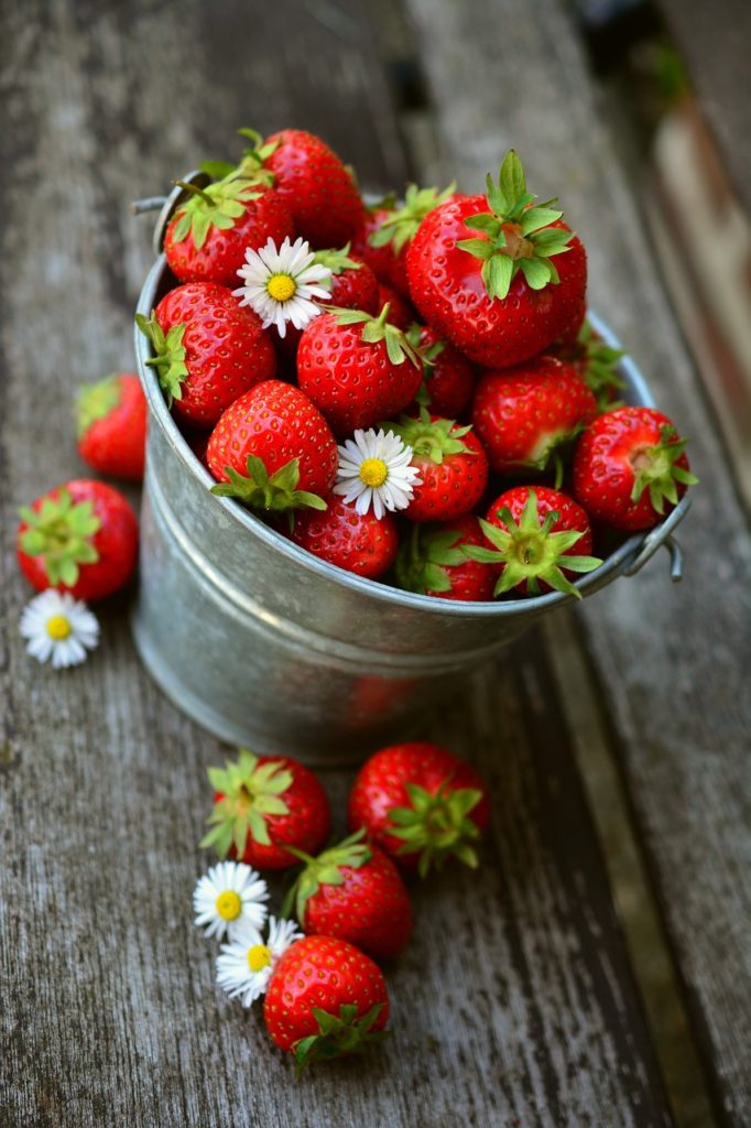 strawberries, fruit, delicious